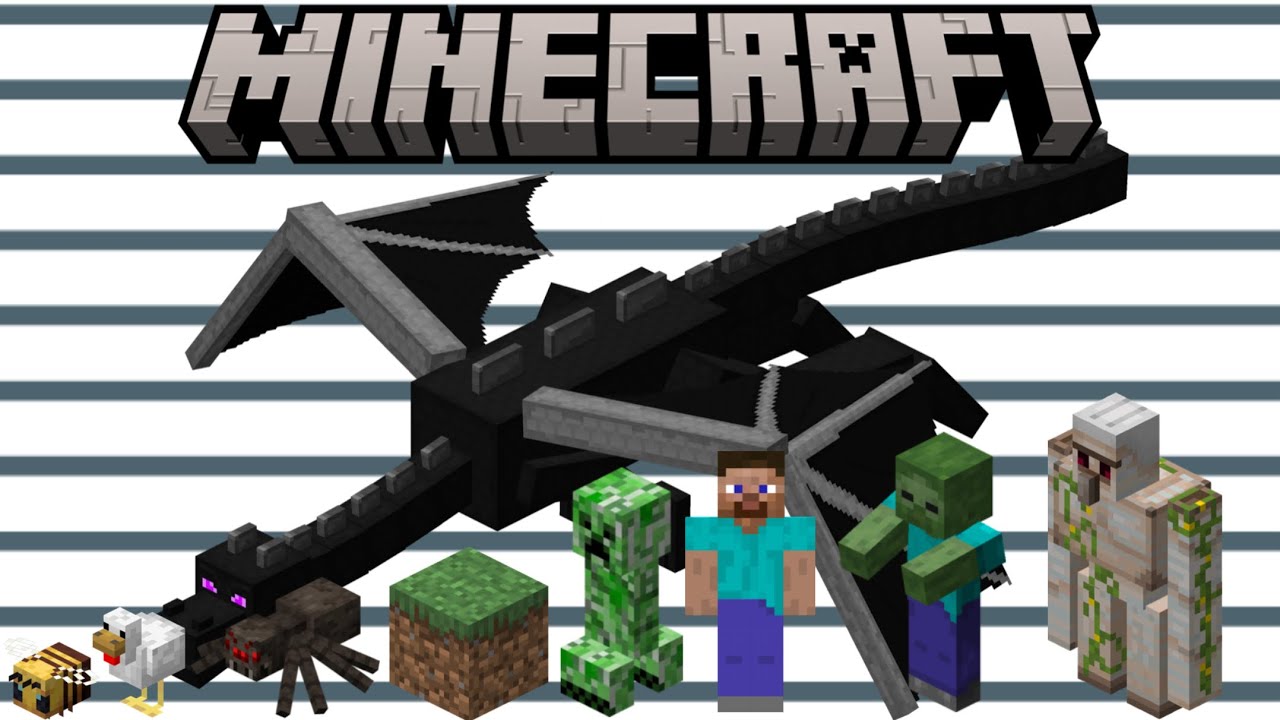 Minecraft Mobs Size Comparison