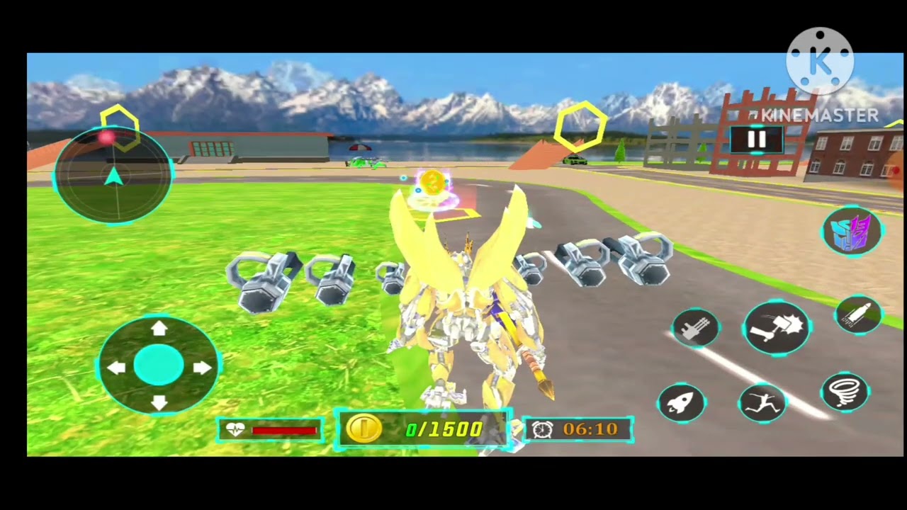 Flying Car Transform Robot Games