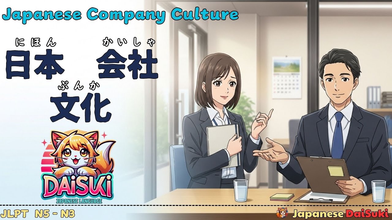 日本の会社文化をやさしく学ぶ｜Greetings, HōRenSō, Ringi, Nemawashi & Evaluations Daily Conversation