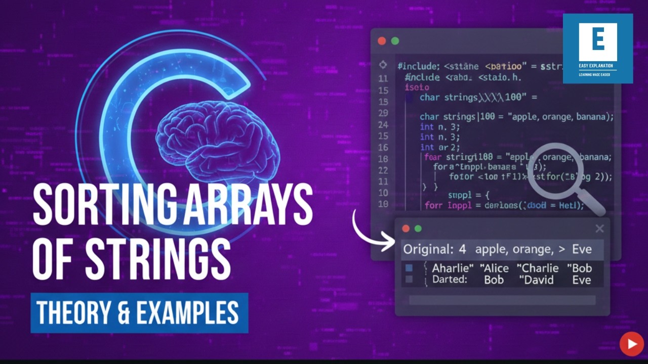 SORTING OF STRING IN C