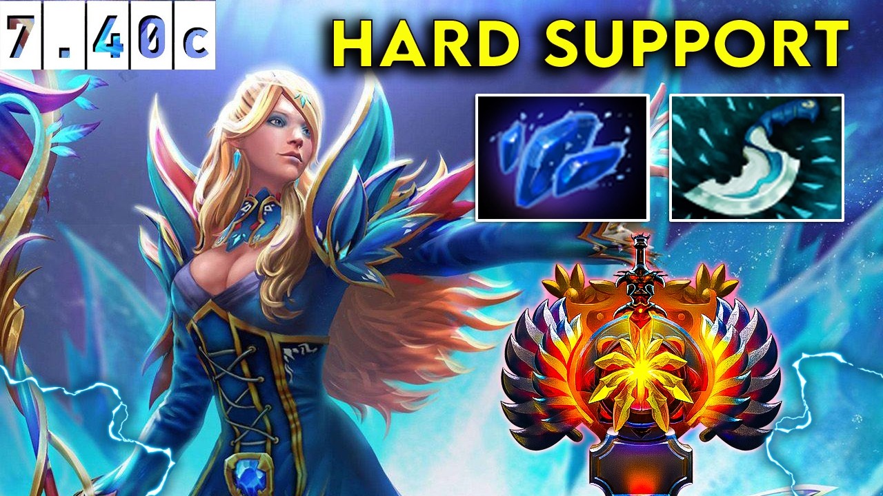 Immortal Crystal Maiden Hard Support - Dota 2 Patch 7.40c Pro Player Full Gameplay