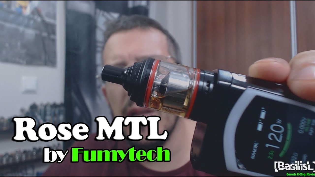 Rose MTL Tank by Fumytech - BasilisL (Greek Reviews)
