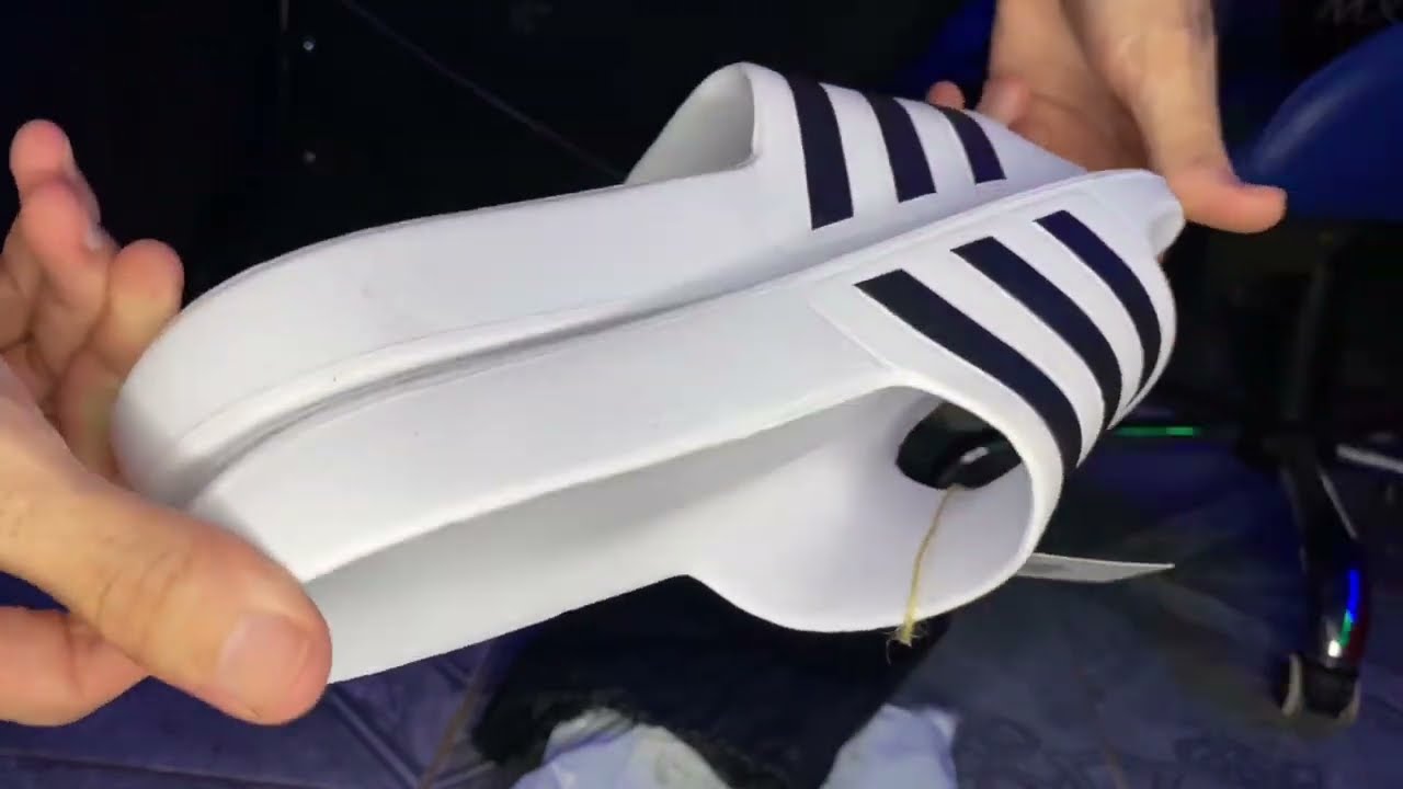 COMPREI CHINELO ADIDAS AQUA BRANCA- 40/41 BR-PT UNBOXING CHINELO ADIDAS ORIGINAL