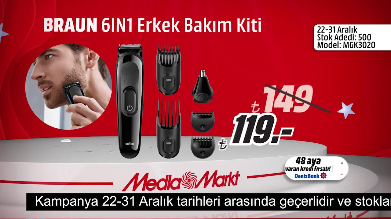 Yılbaşına &Ouml;zel Braun 6&rsquo;sı Bir Arada Erkek Bakım Kiti  MediaMarkt&rsquo;ta 119 TL