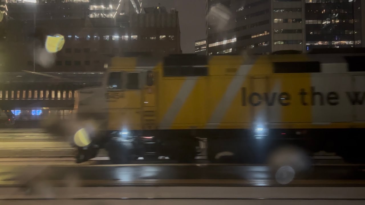 Late VIA #1 The Canadian rests in Toronto’s union station while VIA 79 departs 