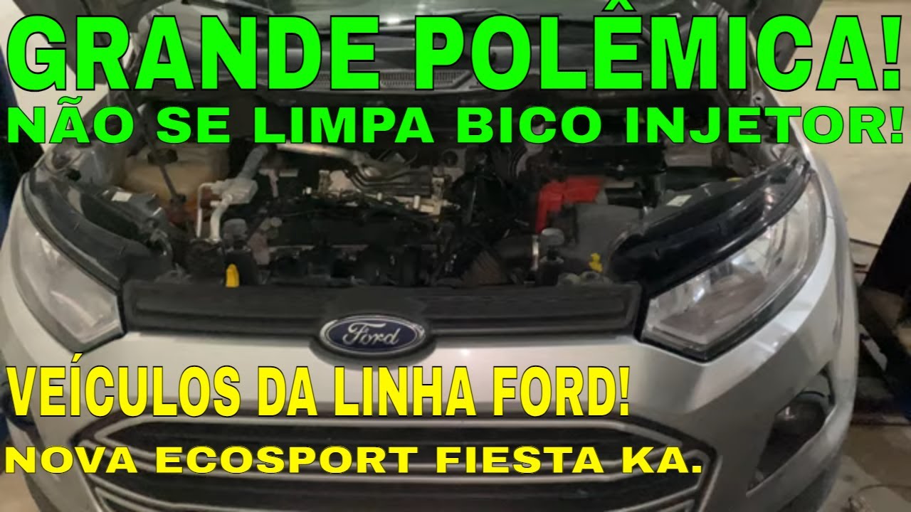 GRANDE POLÊMICA! NÃO SE FAZ LIMPEZA EM BICOS INJETORES NOVA FORD ECOSPORT NOVO FIESTA NOVO KA SIGMA!