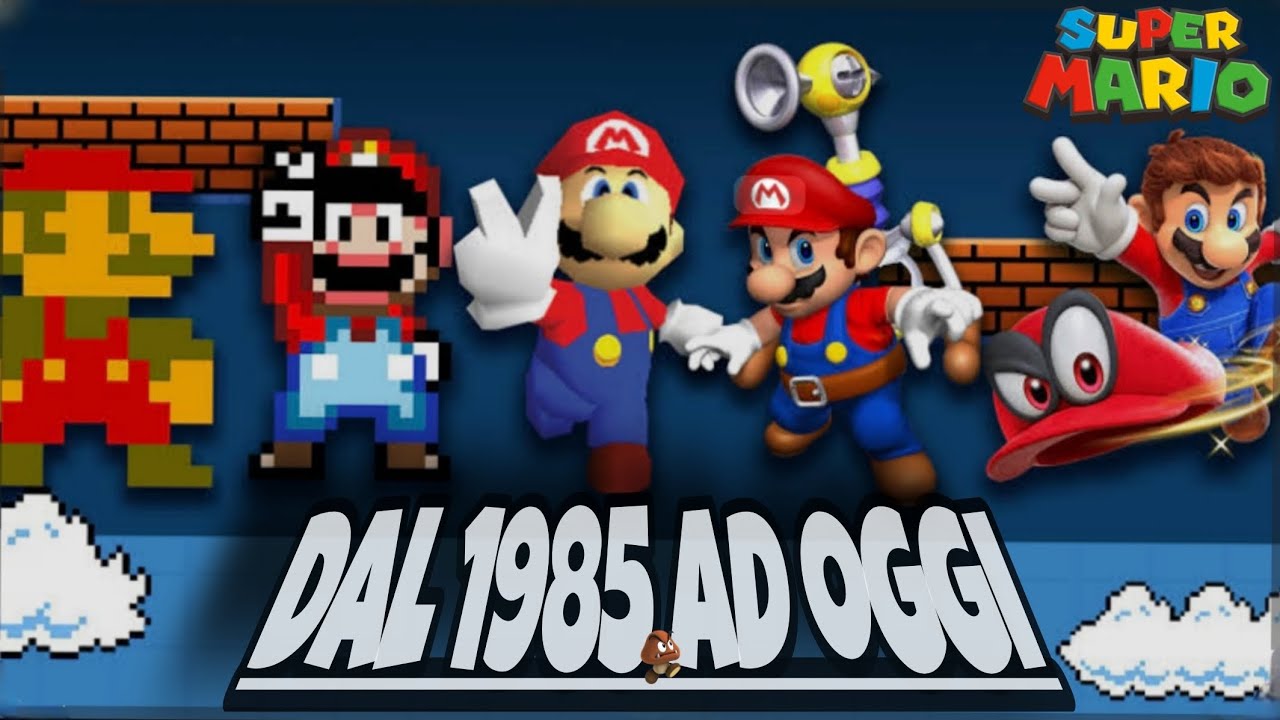 L'EVOLUZIONE DI SUPER MARIO DAL 1985 AD OGGI🍄