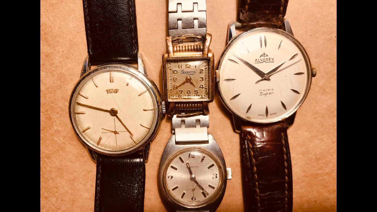 Zenith, Tissot, Alvarex, Levrette: Vintage Swiss Watches Drawer Find!