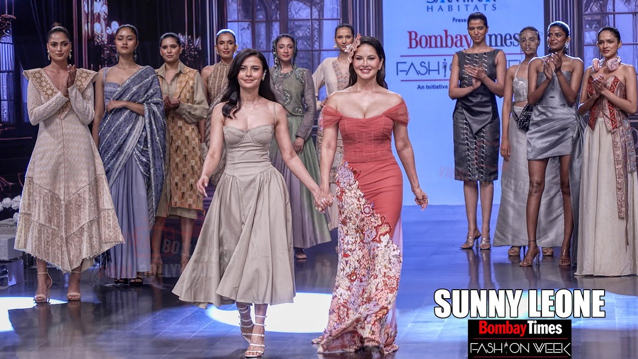 All Eyes on Sunny Leone’s Glamorous Ramp Walk Appearance at Bombay Times Fashion Week 2025