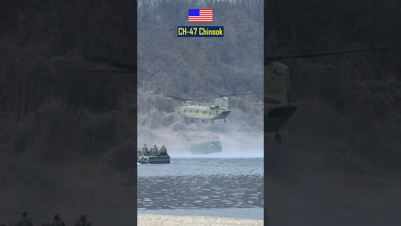 This Chinook Builds a Bridge in Minutes 😳 | Insane Military Engineering at Work 🚁