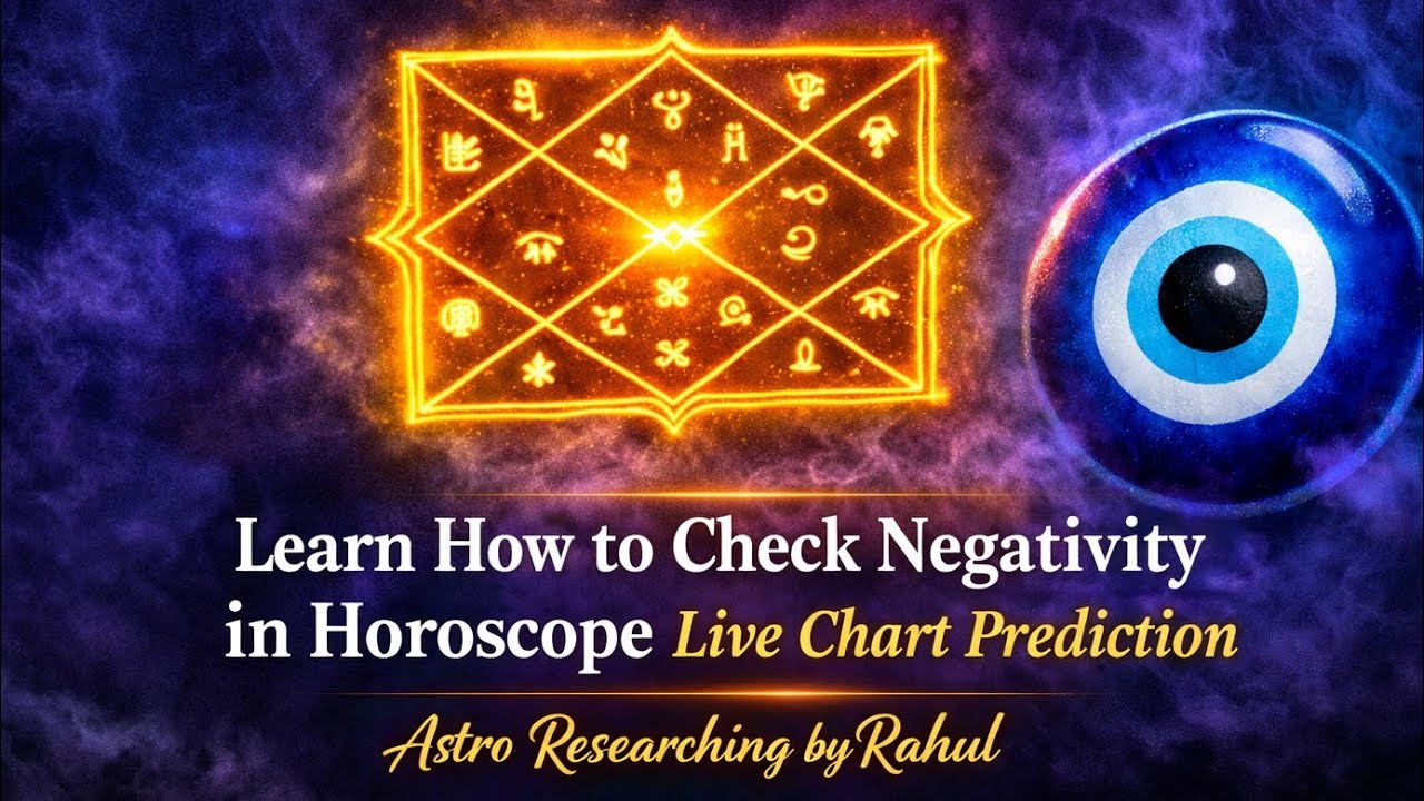 🔥How to check negativity in horoscope?. Kundli se Aura energies kaise dekhe?.live prediction by sir