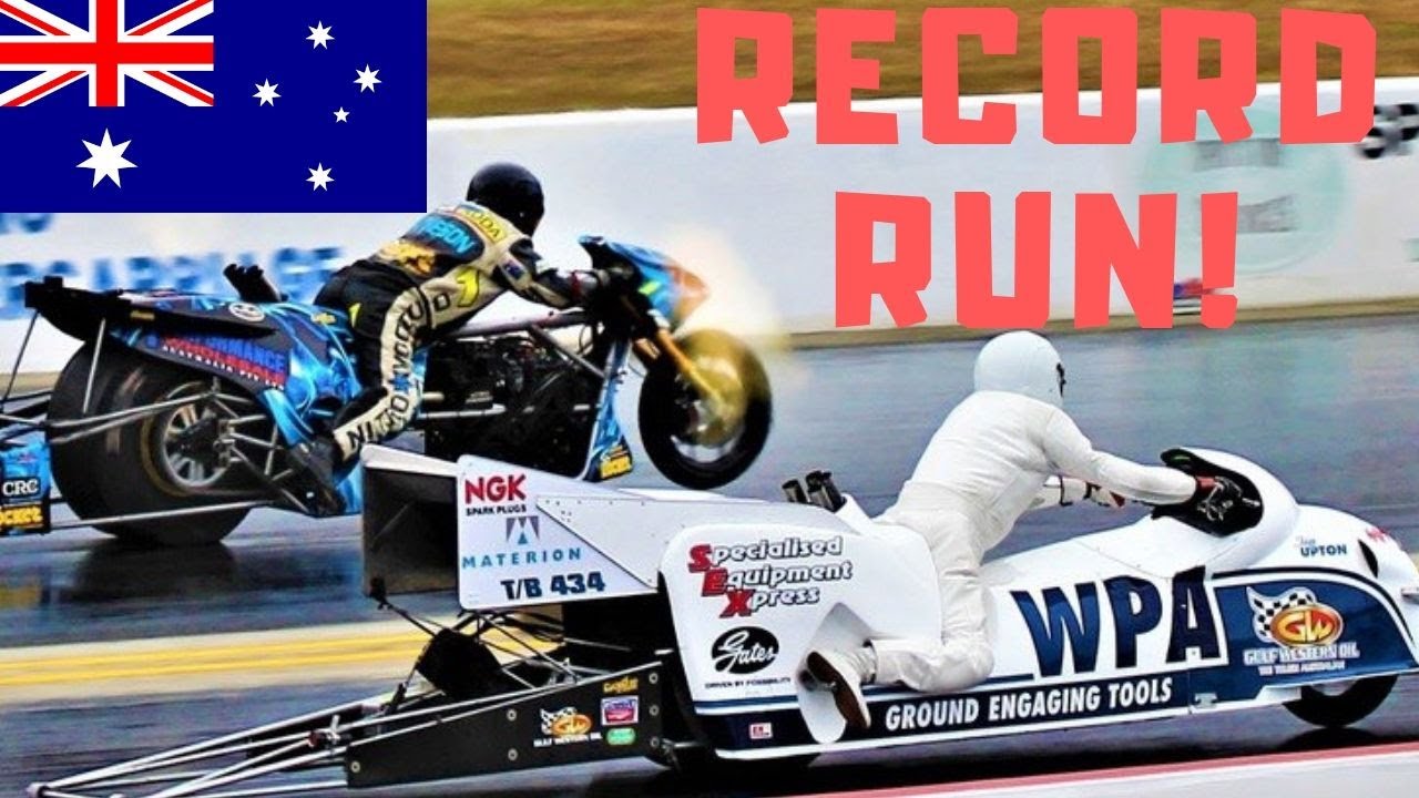 AUSTRALIA&rsquo;S QUICKEST TOP FUEL NITRO MOTORCYCLE RUN! TOP DRAG BIKE RACER BREAKS NATIONAL RECORD!