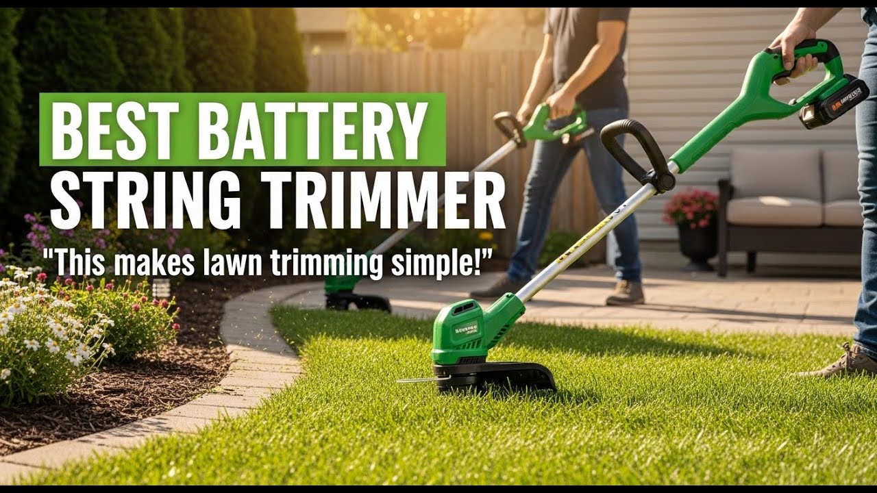 TOP 5 Best Battery String Trimmer 2026 | Battery String Trimmer That Makes Lawn Work Effortless