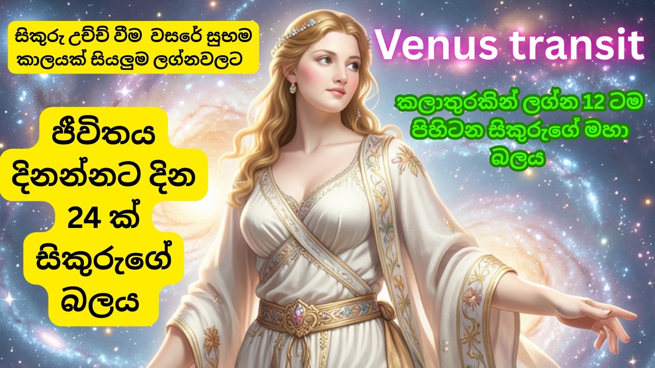 Venus transit lucky සිකුරු බලවත් වීම ලග්න පලාපල 2026 #venus #astrology
