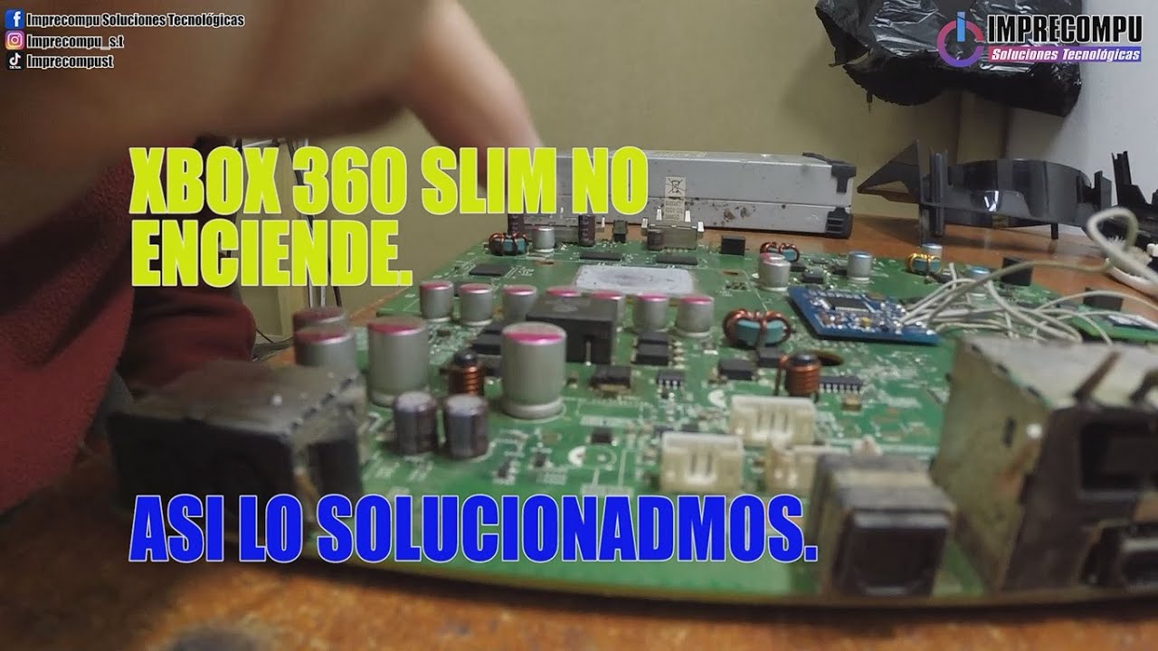 Xbox 360 Slim no enciende, mira esta solución.- Xbox 360 Slim does not turn on, see this solution.