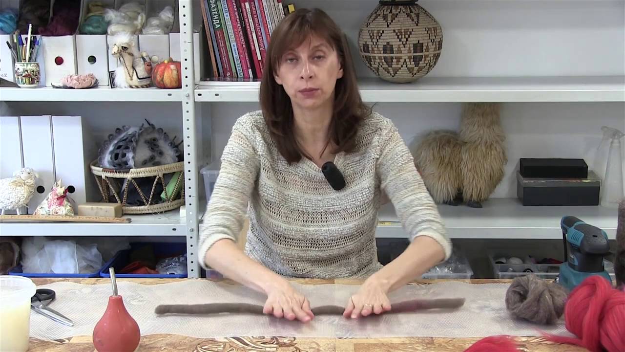 Валяем жгуты и лямки. Видео мастер-класс в Школе рукоделия