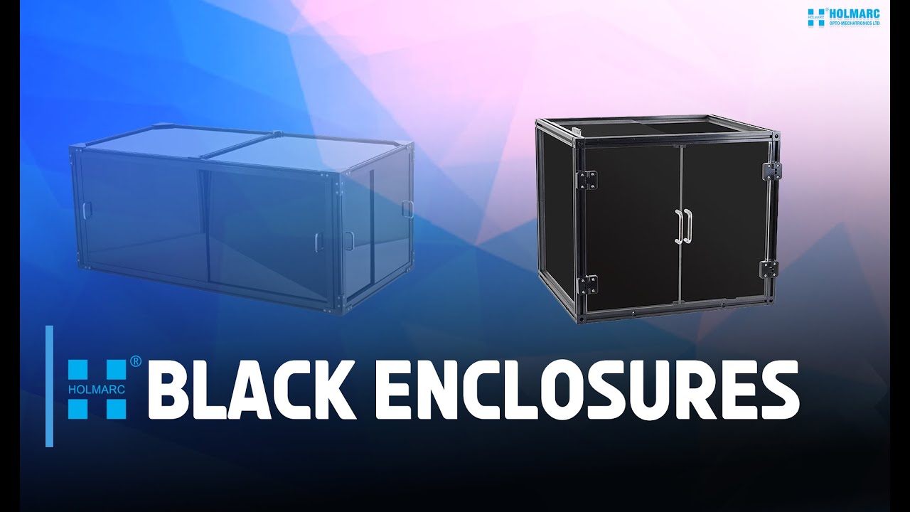 Holmarc Black Enclosure | Compact Lab-Grade Protection with Sleek Design