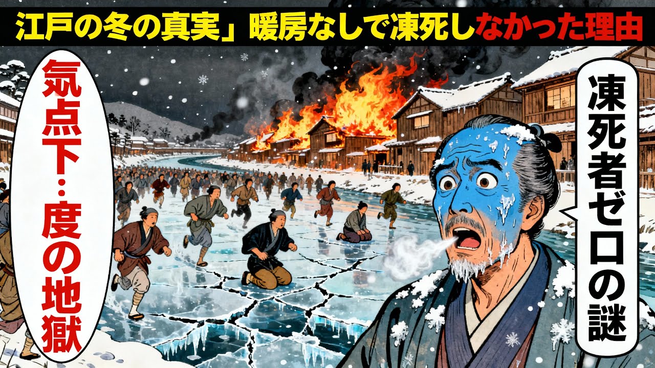 【江戸の冬の真実】氷点下、暖房なし、紙の壁…なぜ100万人は凍死しなかったのか？