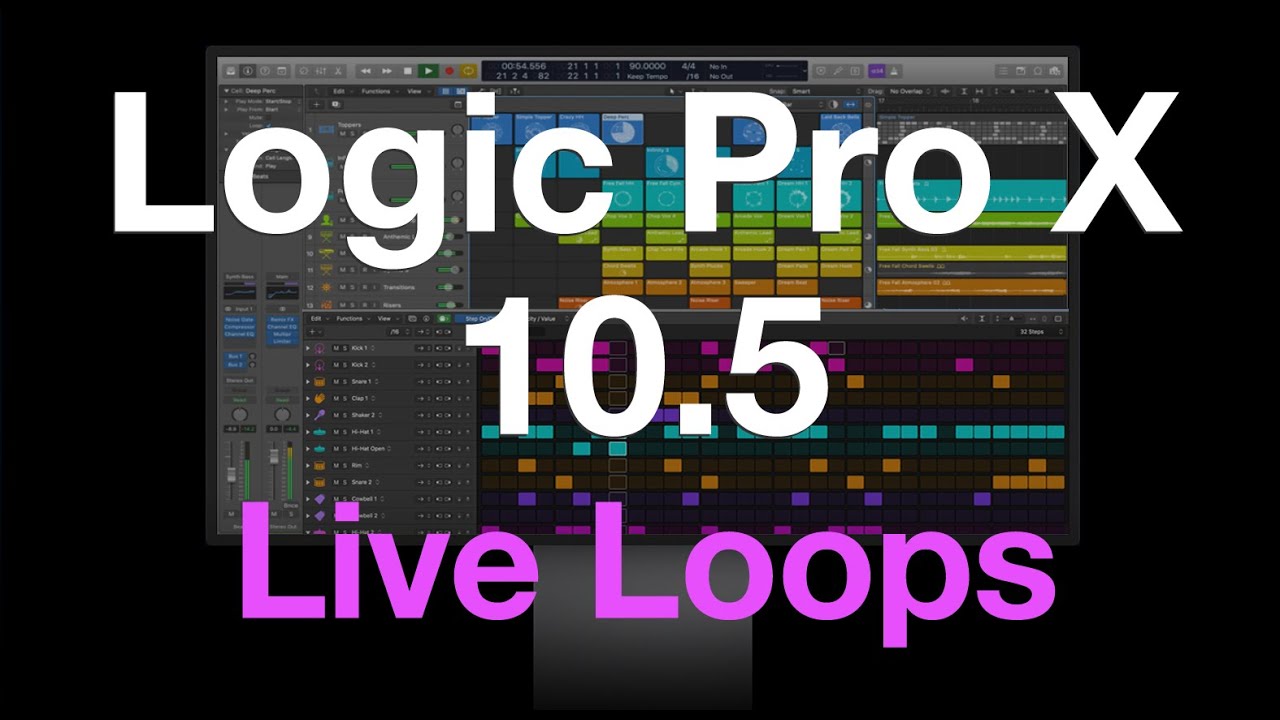 Logic Pro X 10.5 - Recording into Live Loops Cells Tutorial
