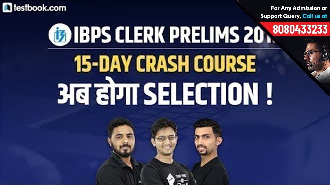 IBPS Clerk Prelims Crash Course | Day 1 | IBPS Clerk 2019 Reasoning, Math & English Classes