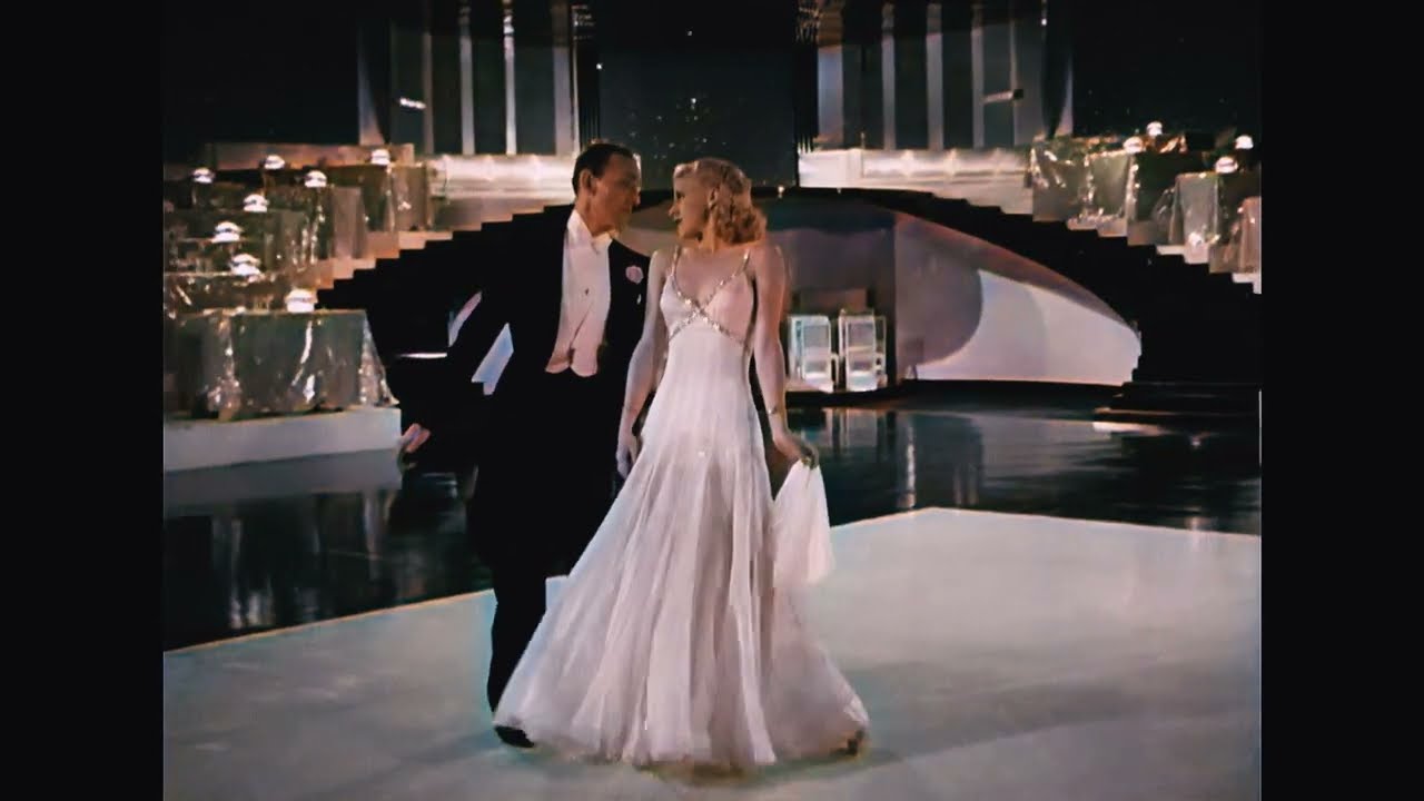 Swing Time 1936 Fred Astaire Ginger Rogers scene 2 colorized remastered 4k