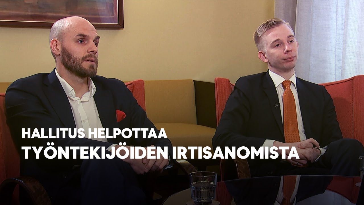 Eduskunnan takahuone: Hallitus helpottaa ty&ouml;ntekij&ouml;iden irtisanomista
