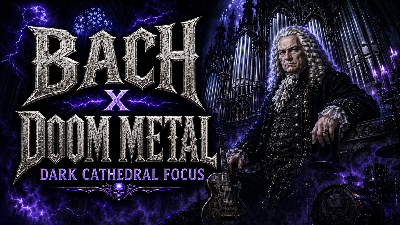 Bach x Doom Metal | 30 Min Dark Cathedral Focus Session