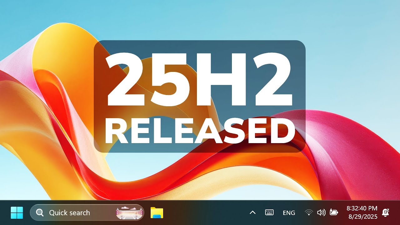 Windows 11 25H2 is Released on the Release Preview Channel