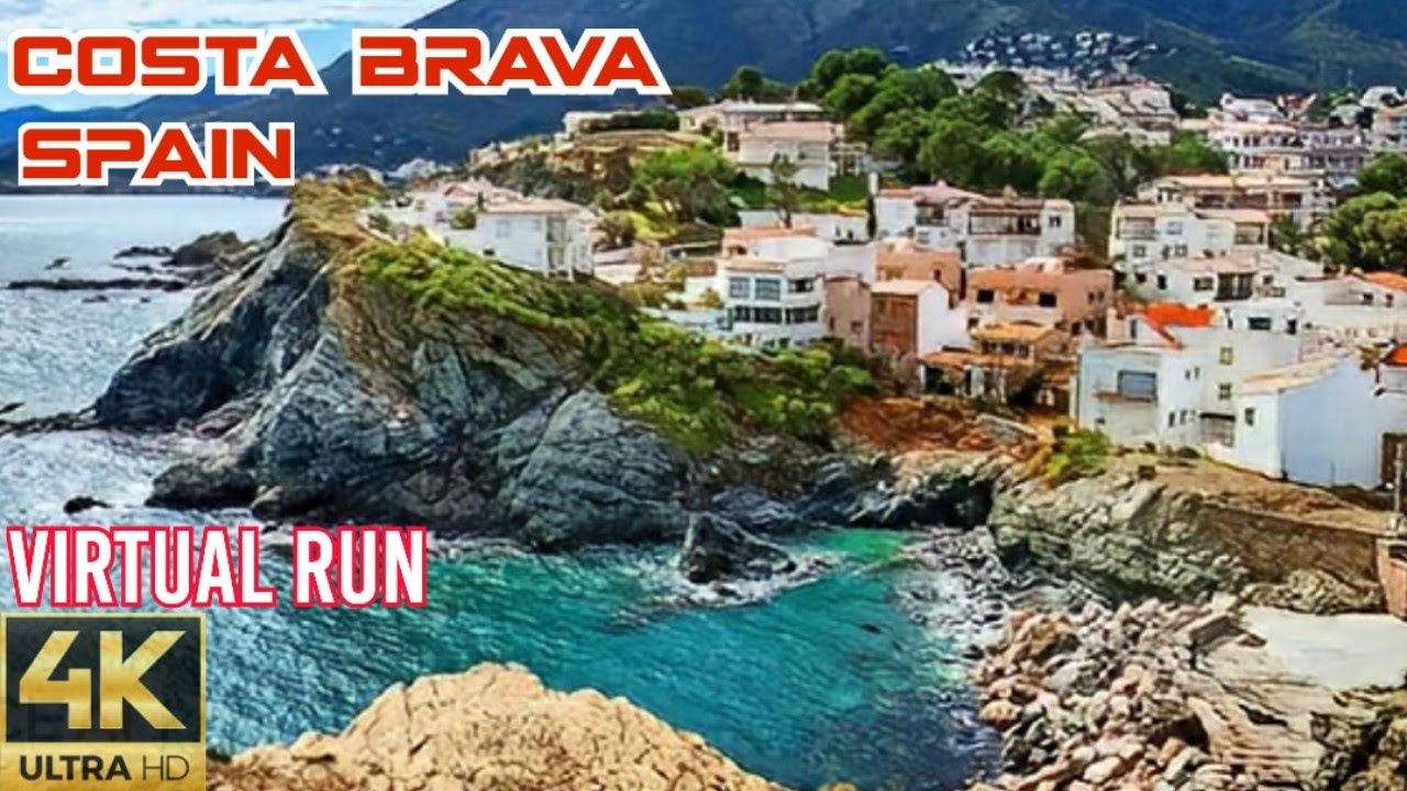 Virtual Run | Stunning Seaside Path | Costa Brava Spain | Treadmill Workout 