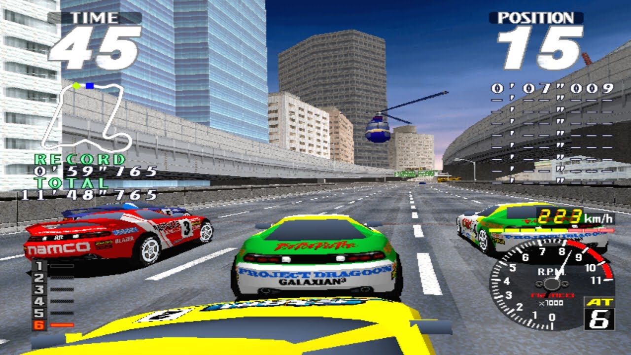Rave Racer - Namco System 22 - Intermediate - 4 Green Car - Extra Mode - Full Race