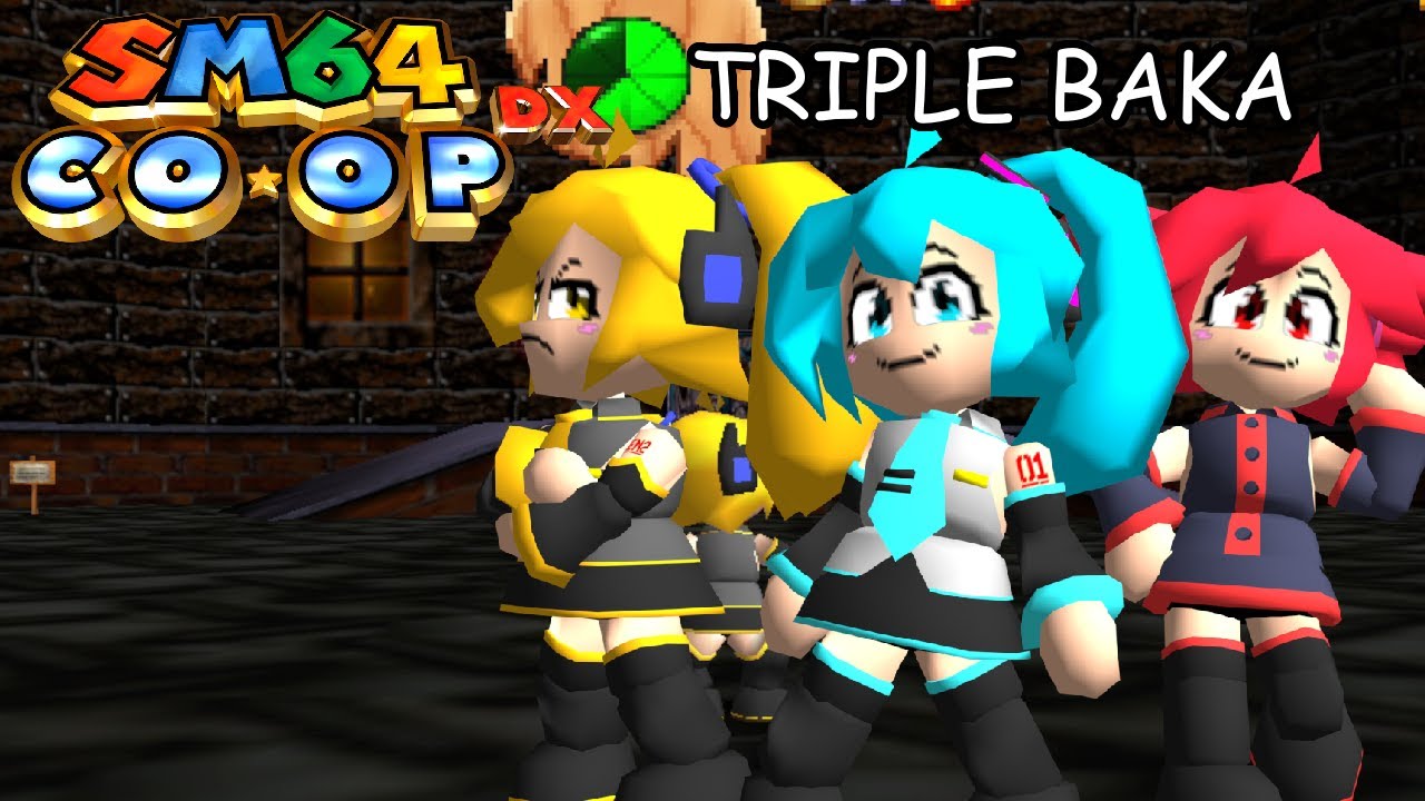 Gameplay SM64 Coop DX - Triple Baka Mod - Big Boo's Haunt