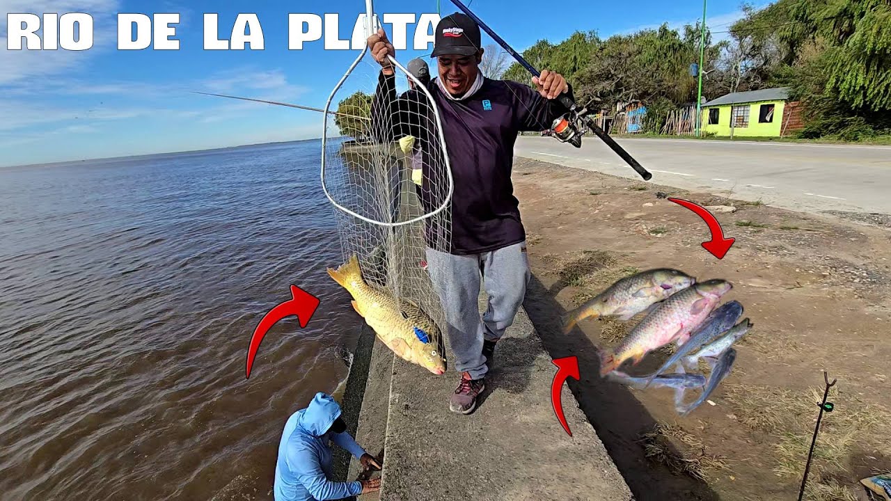 EN ESTE MURALLON ESTAN LAS BESTIAS! ESTE LUGAR GRATIS TIENE BUENA PESCA, ANDA YA A PESCAR AL RIO
