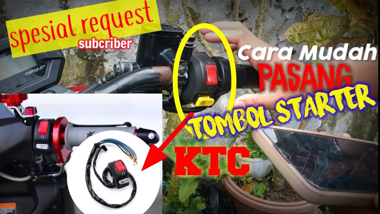 Cara Paling Mudah Pasang Holder Starter KTC Untuk Matic