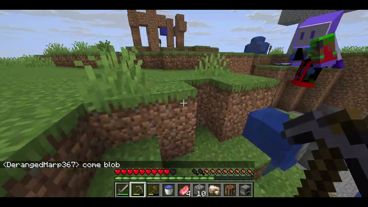 weird face in minecraft