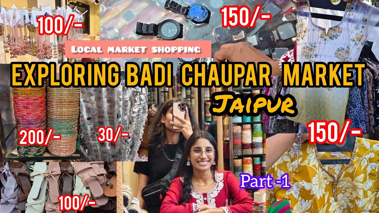 Exploring Badi Chaupar Market Jaipur | Budget Shopping & Real Prices |Chill Baba Vlogs| Khushi Singh