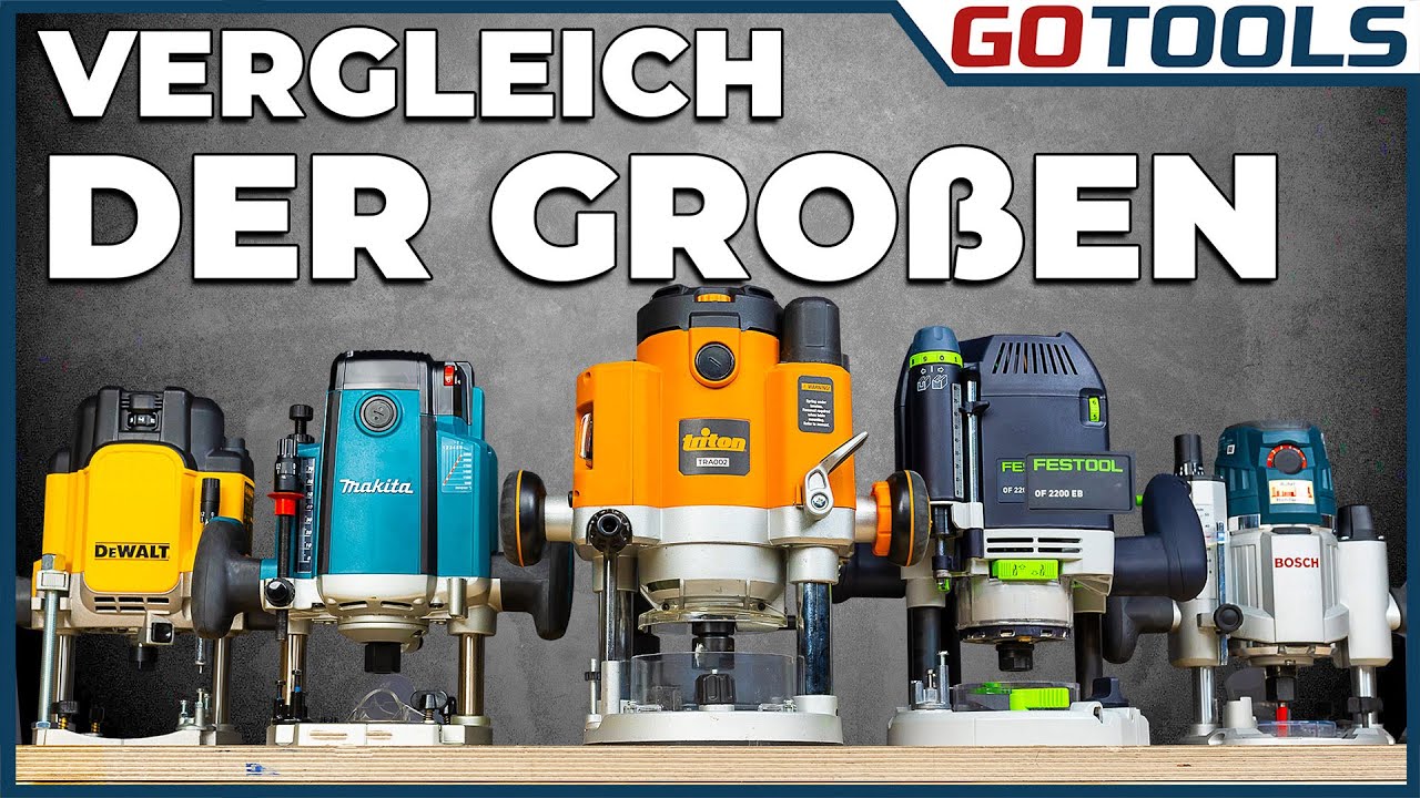 Die stärksten Oberfräsen im Vergleich! Sind sie so gut wie ihr Ruf? Mit Verlosung