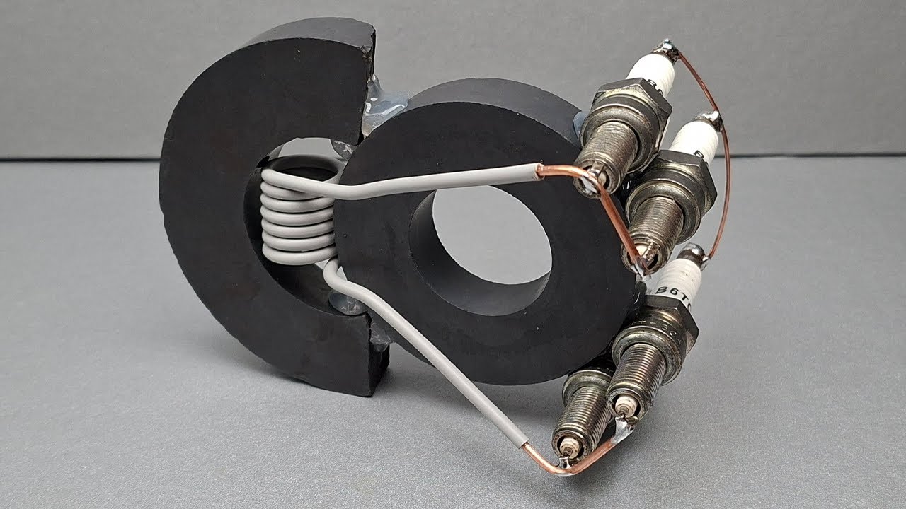 Hidden 220v electricity energy inside an spark plug that nobody knows about! You'll be shocked