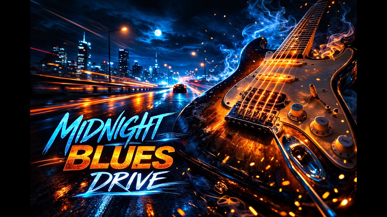 Midnight Blues Highway 🔥 | Soulful Blues Rock Guitar for Late Night Driving