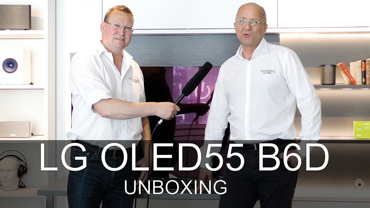 LG OLED B6 Serie 2016 - OLED55B6 Unboxing - Thomas Electronic Online Shop