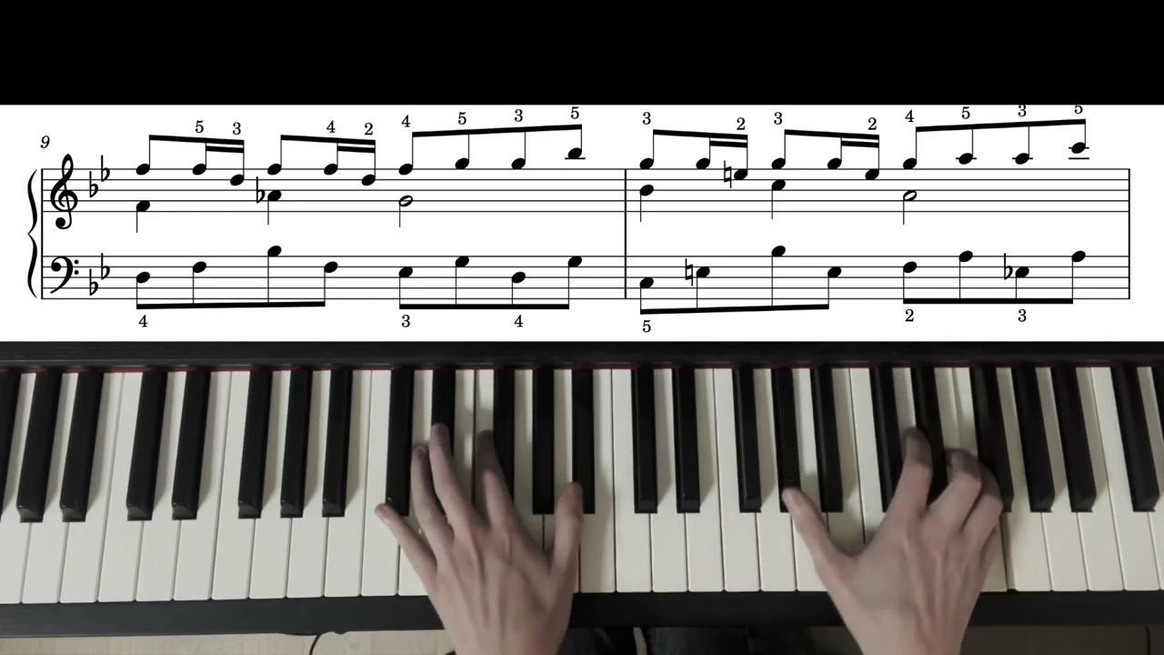 Sheep May Safely Graze ~ J.S. Bach | with Piano Score (beginner piece)