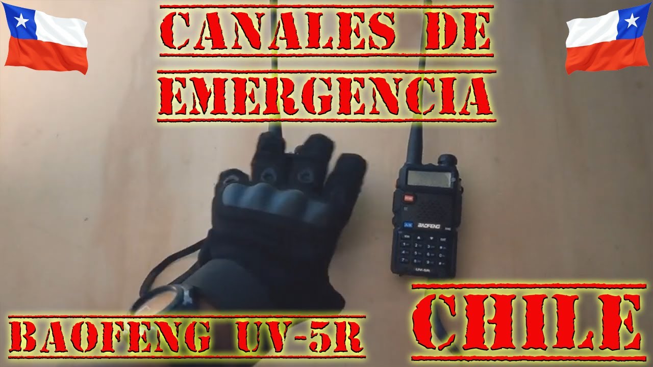 Canales de emergencia / Repetidores/ subtonos y subcanales/ BAOFENG UV-5R /Chile