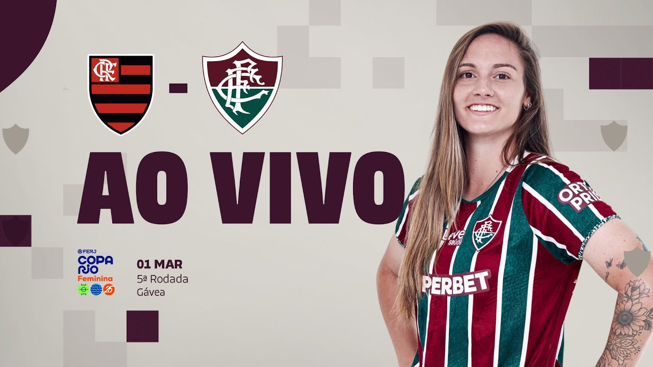 AO VIVO COM IMAGENS - FLAMENGO X FLUMINENSE | COPA RIO FEMININA 2025 | 5ª RODADA