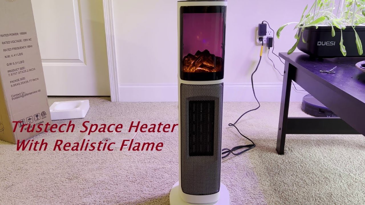 Trustech Tower Space Heater with 3D Realistic 