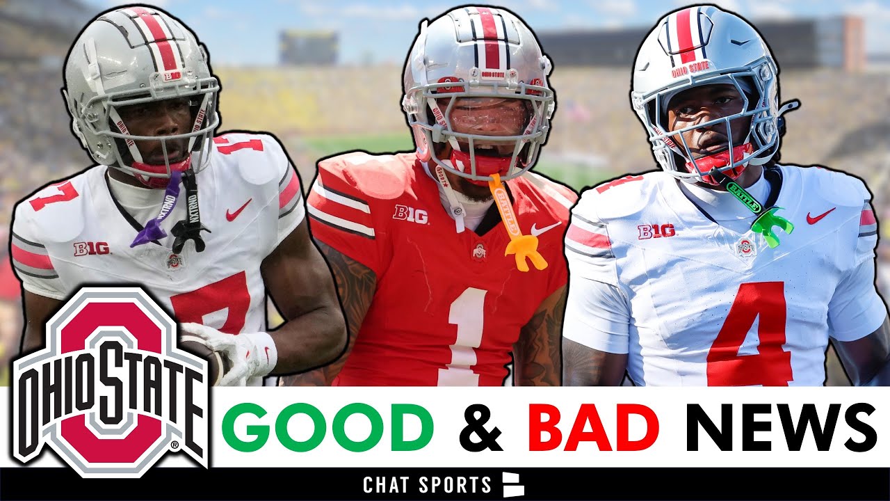 Ohio State Football Gets GOOD & BAD Injury News On Jeremiah Smith, Carnell Tate Before Michigan Game