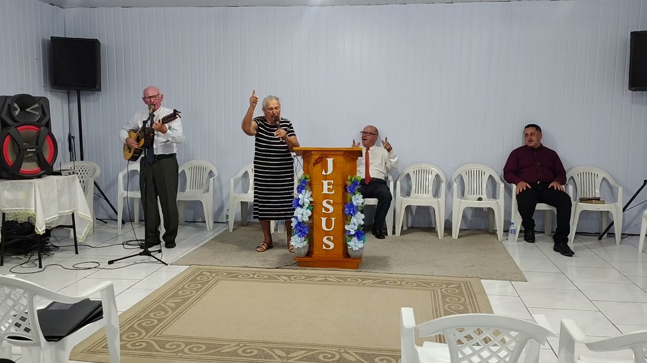Irmão Jotinha e irmã Glória louvando a Deus em Osório RS 21/02/2026.