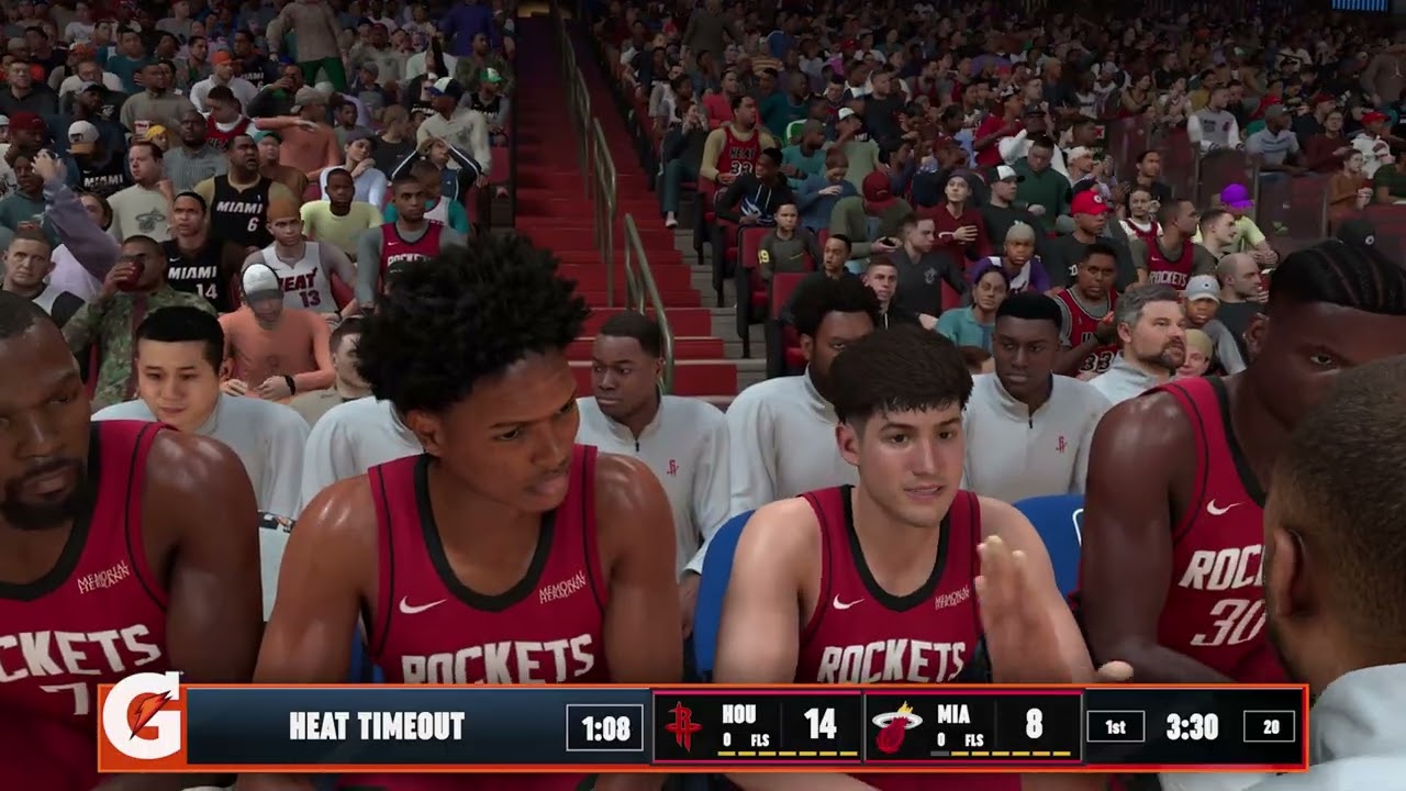 NBA 2K26 Gameplay: Houston Rockets vs Miami Heat - (Xbox Series X) [4K60FPS]
