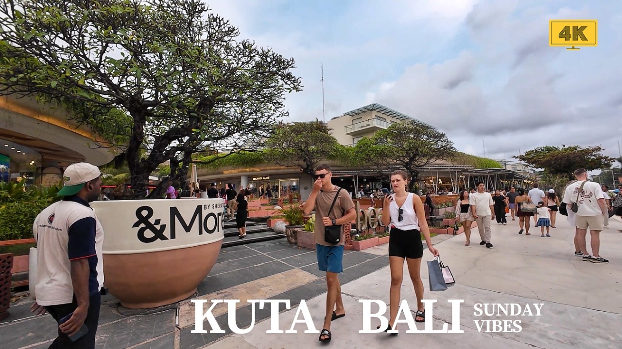 4K KUTA BALI Sunday Evening Walk Ahead of Nyepi Day 2026 | Walking Tour Bali Today