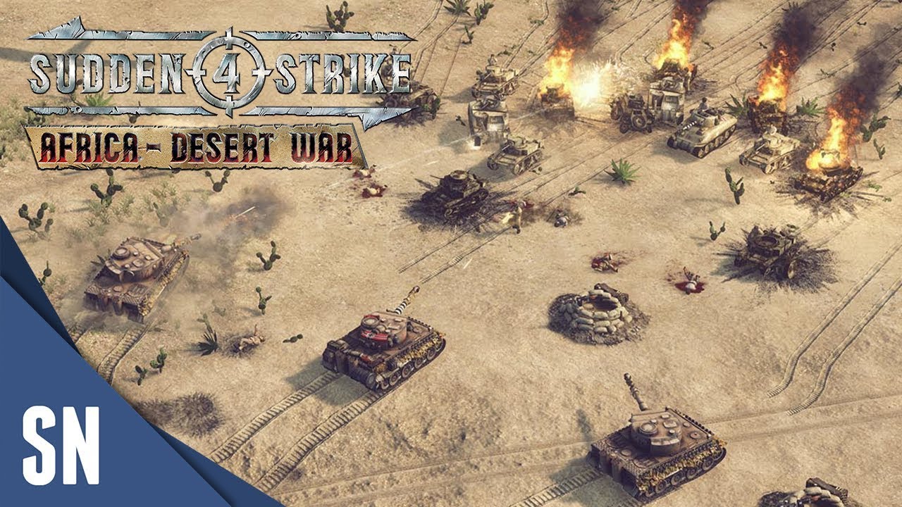 Battle #2 Battle of TOBRUK - Sudden Strike 4 - Africa Desert War Campaign [AXIS]