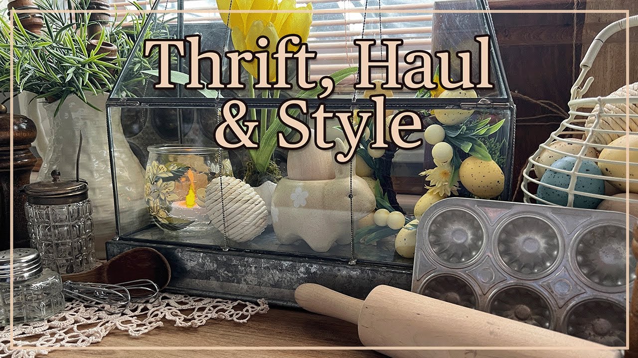 🌷NEW🌷 Thrift, Haul & Style My Cottage Core Kitchen | Budget-Friendly Home Decor