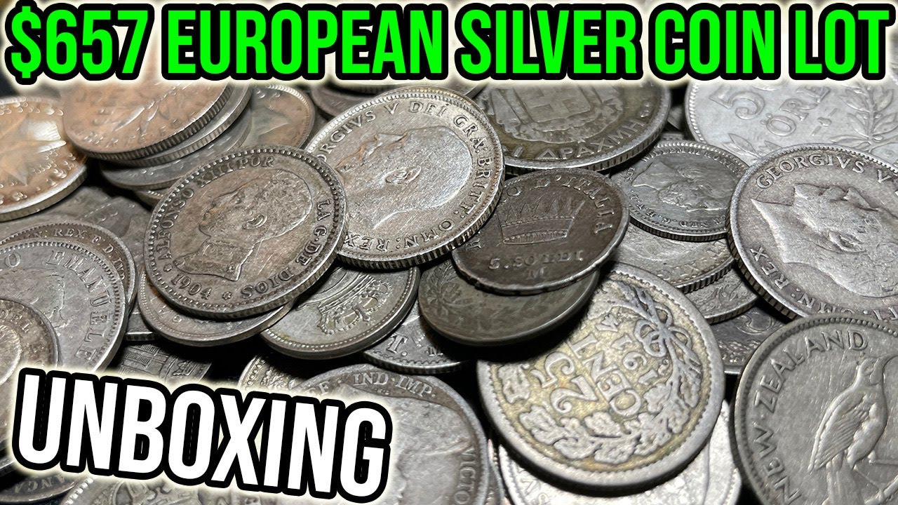Unboxing $657 Of Rare World Silver Coins I Bought In A European Auction - Coin Collecting